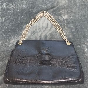 Truly Vintage Black purse with adjustable chains